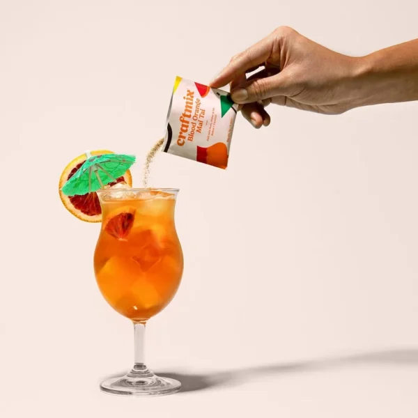 Cocktail Blood Orange Mai Tai en Poudre – Pack 12 Sachets
