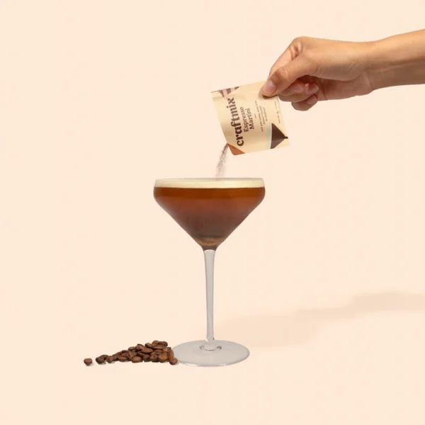 Cocktail Espresso Martini en Poudre – Pack 12 Sachets Premium