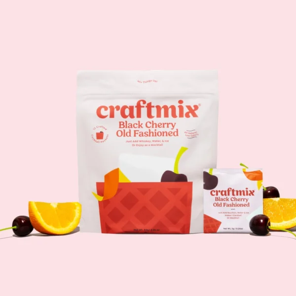 Cocktail Black Cherry Old Fashioned en Poudre – Pack 12 Sachets