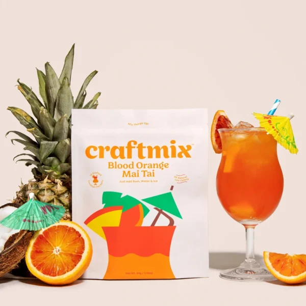 Cocktail Blood Orange Mai Tai en Poudre – Pack 12 Sachets