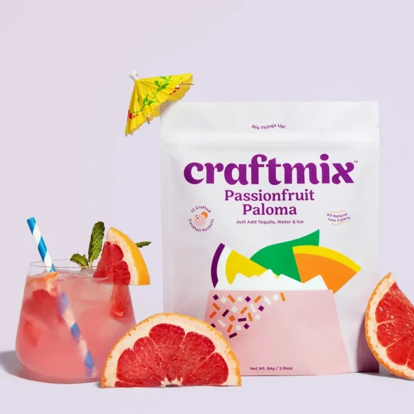 Cocktail Passionfruit Paloma en Poudre – Pack 12 Sachets