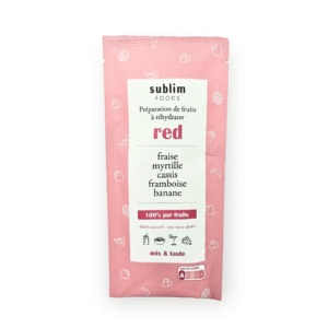 Smoothie Red Fraise myrtille banane de Sublim foods