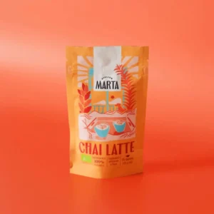 Atelier marta propose un chai latte de 125g pour un total de 25 tasse d'un latte onctueux.