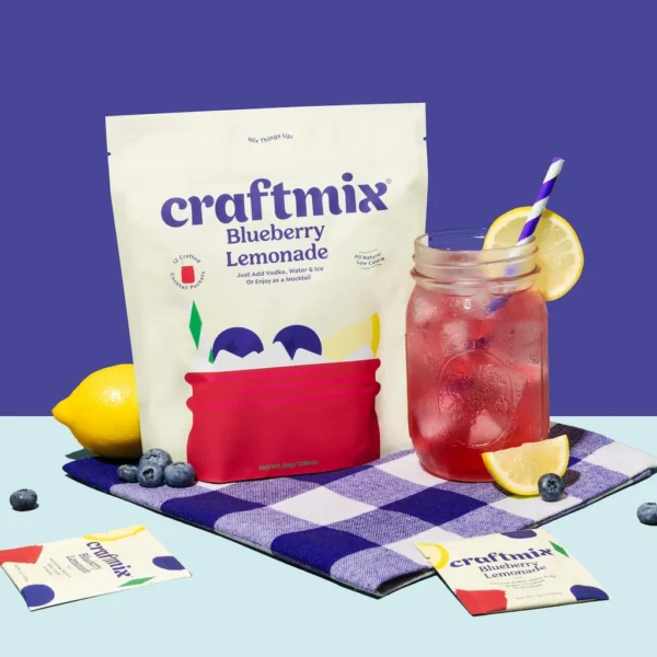 Cocktail Lemonade Blueberry en Poudre – Pack 12 Sachets