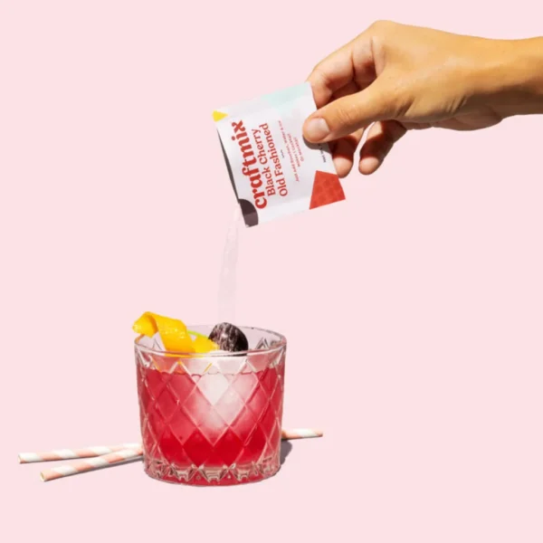 Cocktail Black Cherry Old Fashioned en Poudre – Pack 12 Sachets